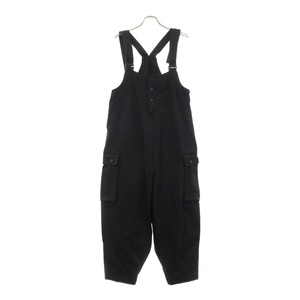 ブラックスキャンダルヨウジヤマモト 21SS COTTON PIQUE OVERALLS コットンピケオーバーオール ブラック HX-D71-043