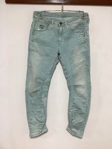 W-1019 G-STAR RAW ジースターロウ 立体裁断 スリムジーンズ ストレッチジーンズ W26 小さめ タイト ジーンズ ジーパン イタリア製