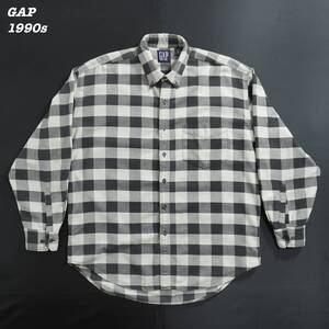 GAP Flannel Shirts 1990s L SH24109 ギャップ オールドギャップ フランネルシャツ ネルシャツ 1990年代