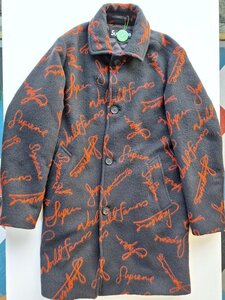 中古 SUPREME 20AW Script Logos Wool Overcoat ウール ロゴ オーバー コート Sサイズ T97