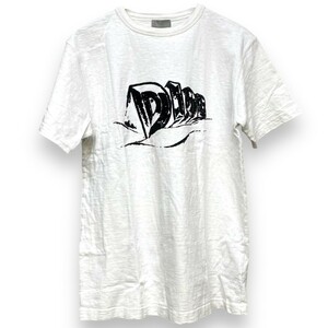 DIOR 23AW スラブコットン クルーネック Tシャツ Sサイズ ホワイト 393J696A0849 ディオール ロゴ 半袖カットソー