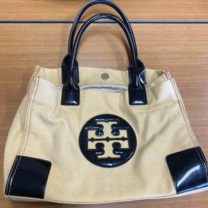 73 Tory Burch トリーバーチ TORY BURCH トートバッグ エナメル キャンバス　20240909