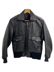 LANGLITZ LEATHERS◆レザージャケット・ブルゾン/-/レザー/BLK/SM-21055