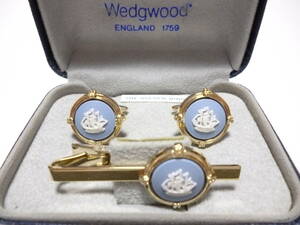 ウェッジウッド　Wedgwood　タイピン＆カフス　極美品！！