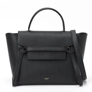 セリーヌ / CELINE　ベルトバッグ マイクロ　189153ZVA.38NO　ブラック 【中古】E-157051　新入荷