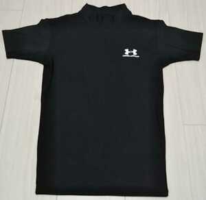 UNDER ARMOUR★アンダーアーマー★ヒートギア★YLG★150cm★ブラック★アンダーシャツ★野球★ベースボール★②