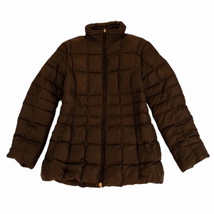 MONCLER モンクレール 茶タグ ジップアップ ダウンコート アウター 茶色 ブラウン サイズ2 46373-00-68964 レディース/TNT