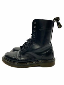 Dr.Martens◆10ホールレースアップブーツ/UK8/BLK/10092/履き皺/ソール減り有//