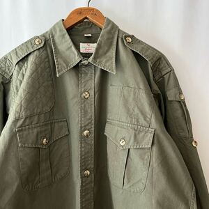 60s 70s Abercrombie & Fitch ブッシュポプリン サファリシャツ Willis＆Geiger製? XL ビンテージ 60年代 70年代 アバクロ ヴィンテージ