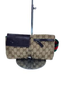 GUCCI◆ウエストバッグ_GGキャンバス/キャンバス/BRW