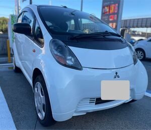 【1円　車検長付】アイミーブM 安心の東芝製バッテリー 10.5kwh 急速充電対応 シートヒーター　Bモニター EV電気自動車　禁煙車 i-MiEV 白