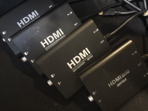 BUFFALO HDMI切替器 HEAC対応2ポート BSAK202×3台　BSAK201×1台　計4台　訳アリ