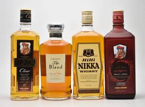 ★3135★未開栓 NIKKA ニッカ ウイスキー 4本 ブラックニッカ 700ml アロマティック 700ml The Blend 660ml 初号ハイニッカ 復刻版 720ml