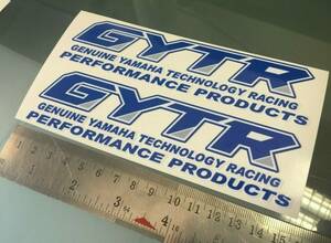 送料無料 GYTR Sponsor Decal Sticker カッティング ステッカー シール デカール 150mm x 40mm 2枚セット ブルー