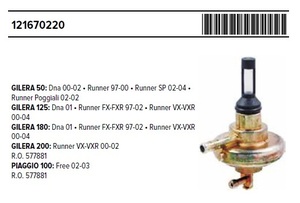 RMS 12167 0220 社外 燃料ON-OFF 15 22mm 長さ78mm RUNNER VX/VXR