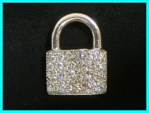 2312★SF-1472★TIFFANY&Co. ティファニー ハードウェアロックペンダント AU750 K18 18金 ダイヤモンド　中古