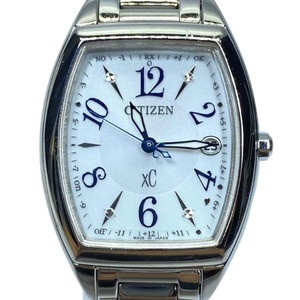 【稼働品】CITIZEN ES9391-54A XC クロスシー ベーシックコレクション 腕時計 アナログ 時計 エコドライブ ソーラー シルバー