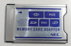 KN712 NEC メモリーカードアダプター PC-VP-BS05 (PCカードタイプ) 現状品