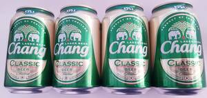 送料無料　チャーンビール４缶セット　Chang Beer 4can freedelivery 