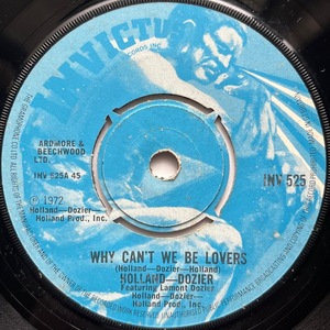 【試聴 7inch】Holland-Dozier Featuring Lamont Dozier / Why Can