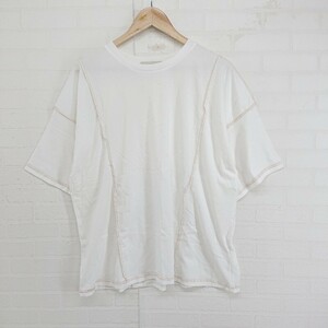 ◇ select MOCA セレクト モカ ビックシルエット 半袖 Tシャツ カットソー サイズF ホワイト系 マルチ レディース P