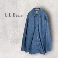 E5488Y【L.L.Bean/エルエルビーン】チェック柄 長袖シャツ コットン