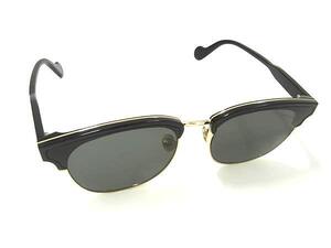 1円 ■美品■ MONCLER モンクレール ML0112-K 01A サングラス メガネ 眼鏡 メンズ レディース ブラック系 FF5376