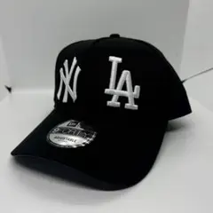 c16 New Era ダブルロゴ　LA ×NY ニューエラ　キャップ　ブラック