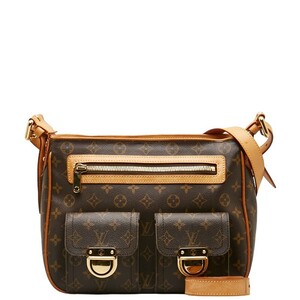 ルイ ヴィトン モノグラム ハドソンGM ハンドバッグ ショルダーバッグ 2WAY M40045 ブラウン PVC レザー LOUIS VUITTON 【中古】