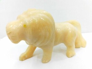 ライオン 置物 大理石製 オブジェ Lyon Objects Lion Figurine 動物 ★P