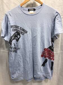 HYSTERIC GLAMOUR ヒステリックグラマー 半袖Tシャツ L ブルー系 C15