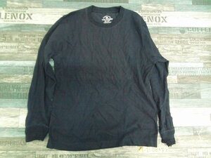 BACK NUMBER バックナンバー Right-on メンズ ワッフル ロンT 長袖Tシャツ S 紺