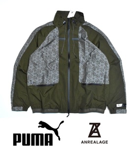 【送料無料】新品 PUMA × ANREALAGE ジャガード ウーブン ジャケット L 537077-62 プーマ アンリアレイジ