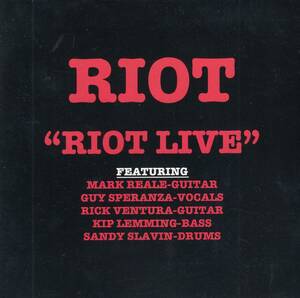 輸 Riot (ライオット) Riot Live◆規格番号■3984140112◆送料無料■即決●交渉有