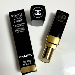 【100スタ】新品未使用 シャネル CHANEL ルージュ ココ ボーム ROUGE COCO BAUME リップクリーム lip リップバーム 下地 美品