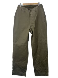 Nigel Cabourn◆ボトム/34/コットン/KHK/無地/8041-00-50020