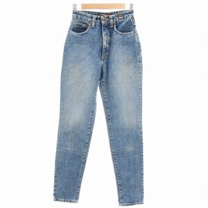 ヴェルサーチジーンズ VERSACE JEANS COUTURE デニムパンツ ジーンス テーパード ハイウエスト 27 41 SS インディゴブルー