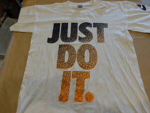 80s VINTAGE NIKE T-shirts　　初期物　JUST　DO　IT　銀タグ　米国製　size　M