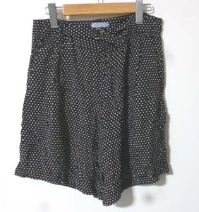 pont DE chalons ポンデ2 キュロット ショートパンツ 黒白ドッド