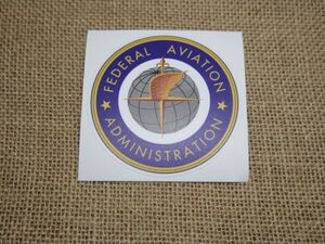 FAA Federal Aviation Administration シール 丸型ステッカー