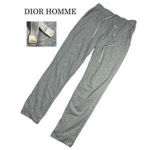 美品 Dior HOMME ディオールオム エディ期 05AW スウェットパンツ サイズ50/XL相当 グレー タグにホツレ有 美シルエット 希少 人気 A2538