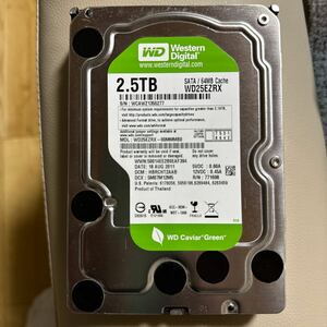 WD Green Western Digital WD25EZRX 3.5インチ 2.5TB 2台 使用時間22057時間・22065時間