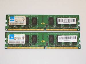 ◆Team Elite製 PC2-6400 (DDR2-800) 4GB（2GB×2枚）完動品 即決！★送料140円