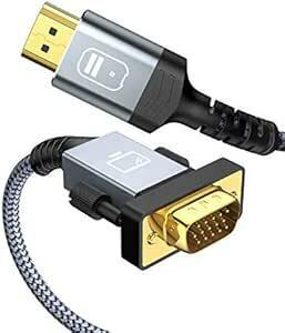 HDMI VGA 変換ケーブル 1M 1080p@60Hz HDMI Dsub 変換 ケーブル HDMI オス to VGA オス