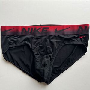 NIKE ナイキ　メンズビキニ　XL(L) ブラック　黒　スポーツインナー　ビキニブリーフ　ナイロンストレッチ　男性インナー　男性ブリーフ