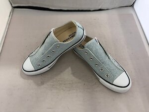 【CONVERSE　NEXTER　SLIP】コンバースネクスタースリップ　レディススニーカー　サックスブルー　キャンバス　23cm　SY02-ELT