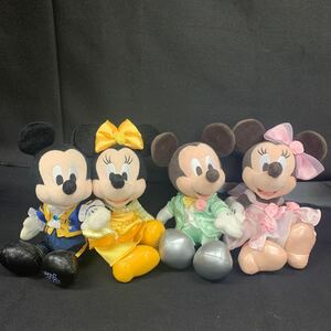 東京ディズニーリゾート 31周年 ミッキー&ミニー 美女と野獣コスチューム ぬいぐるみ ウェディング パステルカラー エメラルドグリーン C90