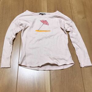 【中古】CARAMEL キャラメル　長袖Tシャツ 長袖カットソー カットソー トップス ロンT サイズ4 キッズ