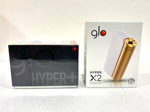 m-006 ★1円～未使用/中古品/現状品【glo グロー】HYPER+ STARTER KIT・HYPER X2 STARTER KIT 2個セット 電子タバコ ハイパー 喫煙グッズ