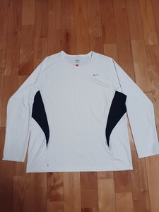 NIKE ナイキ ドライ長袖Tシャツ XL ホワイト ロンT